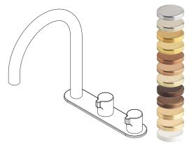 Hero - Faucet Strommen Vara Fin Hob Basin Hostess Tap System Right Hand Specialty Finish (6 Star) Lead Free