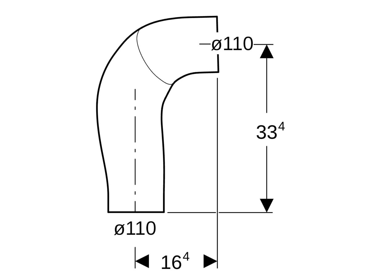 Geberit HDPE Supertube Backflip Bend 90 Degree