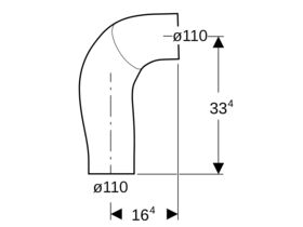 Geberit HDPE Supertube Backflip Bend 90 Degree