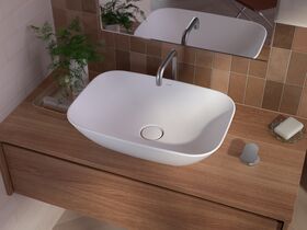 In Situ - Caroma Forma II 500mm Above Counter Basin No Taphole Matte White