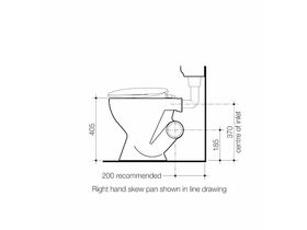 Caroma Concorde Right Hand Side Del Pan (6/3Litre) White (4 Star)
