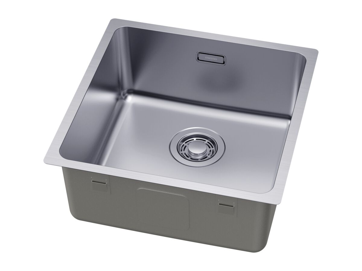 Supporting Image 2 - Memo Oscar Inset/Undermount Single Bowl Sink 400mm Overflow No Taphole