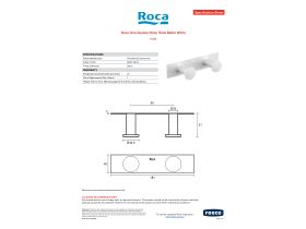 Specification Sheet - Roca Ona Double Robe Hook Matte White