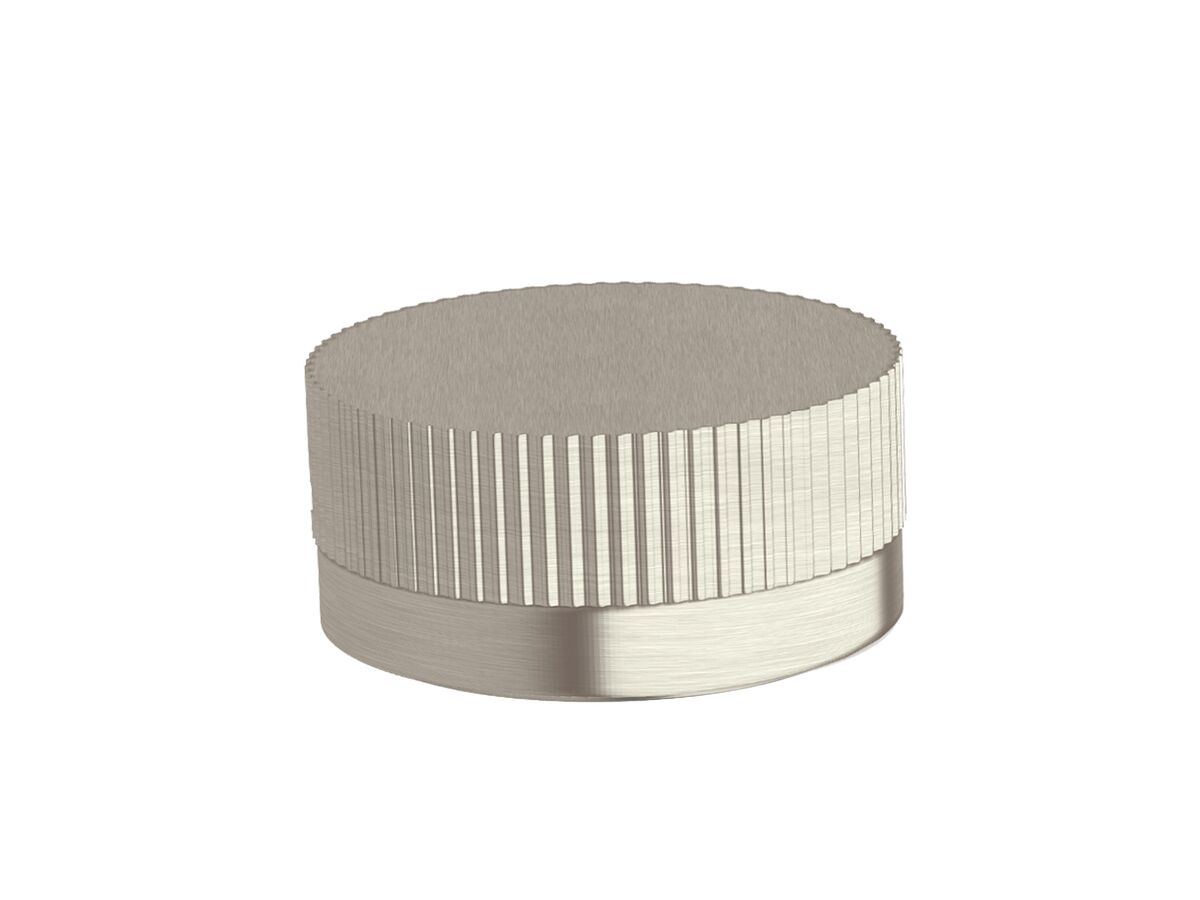 Sussex Pure Progressive Top Mount Hob Mixer Tap with Linear Textured Handle PVD Brushed Nickel