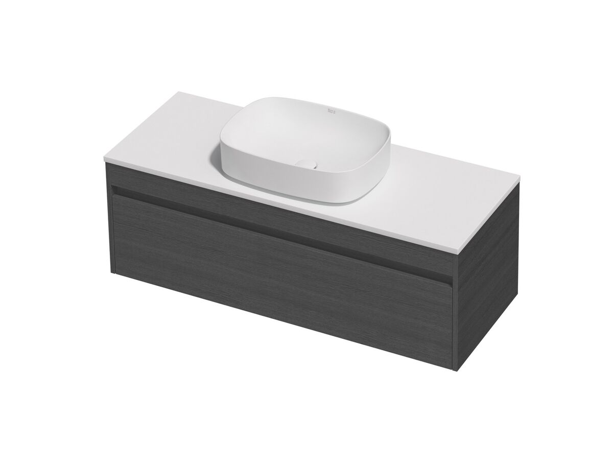 Posh Domaine Single 1200 1 Drawer Wall Hung Colour Cherry Pie - Basin not included