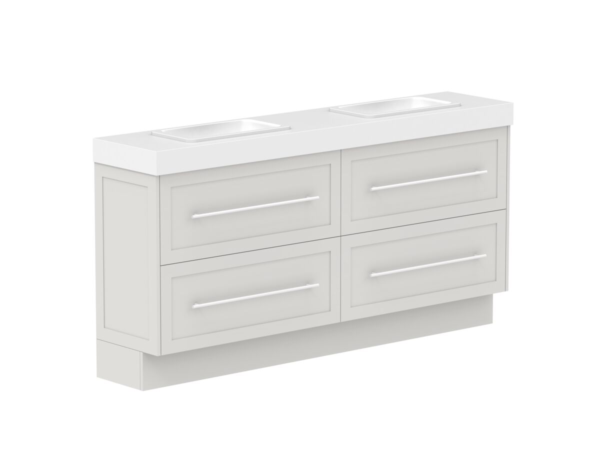 Supporting Image - Kado Lux Ensuite All Drawer Twin 1800mm Floor Mount Double Basin 90mm Top