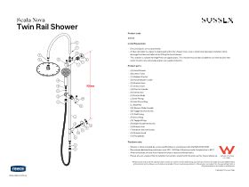 Installation Instructions - Sussex Scala Nova Twin Rail Shower