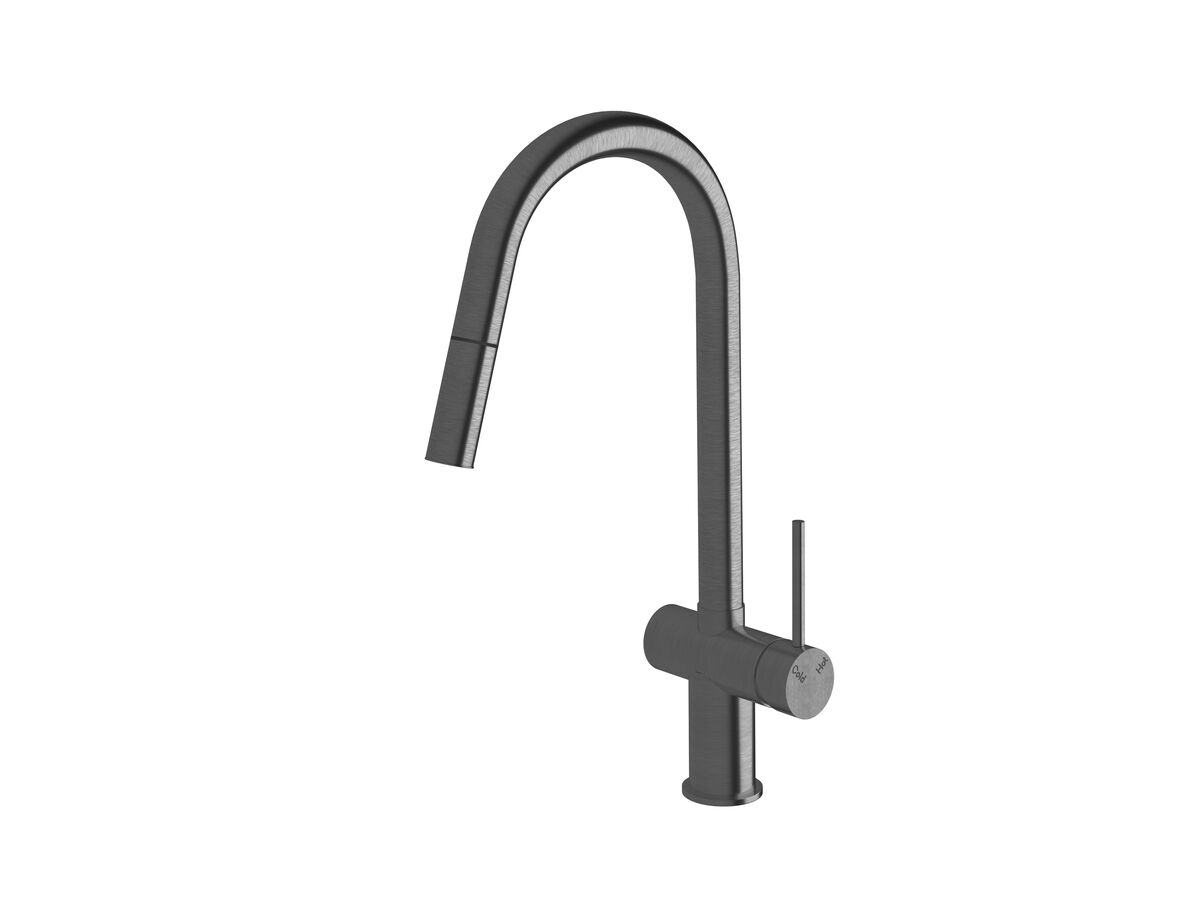 Sussex Scala Pullout Sink Mixer LUX PVD Brushed Smoke Gunmetal (4 Star)