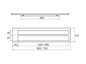 Milli Glance Double Towel Rail