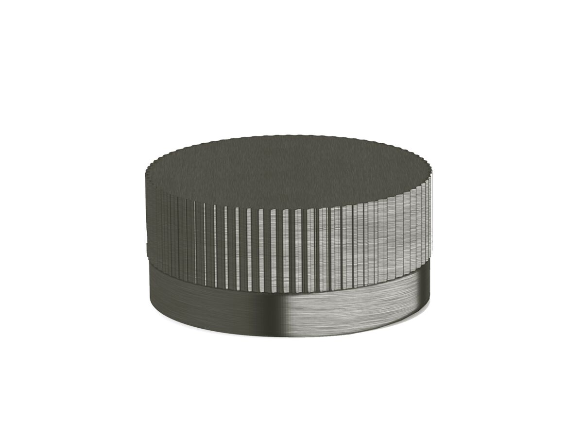 Sussex Pure Progressive Hob Mixer Tap with Linear Textured Handle PVD Brushed Gunmetal