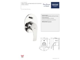Technical Guide - GROHE Eurosmart New Shower / Bath Mixer with Diverter Trimset Chrome