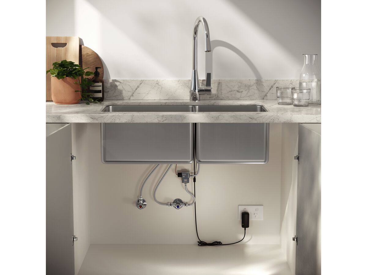 Memo Sia Sensor Gooseneck Sink Mixer Tap Dual Function Right Hand Lever (4 Star)