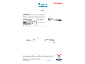 Specification Sheet - Roca Atlas Bath Outlet Chrome