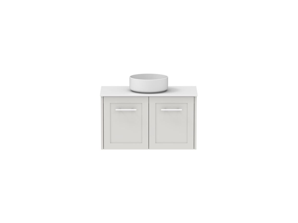 Hero - Kado Lux Ensuite All Door 750mm Wall Hung Centre Basin 12mm Durasein Top