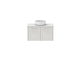 Hero - Kado Lux Ensuite All Door 750mm Wall Hung Centre Basin 12mm Durasein Top