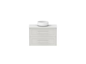 Hero - Kado Lux Ensuite All Drawer Twin 750mm Wall Hung Centre Basin 20mm Top
