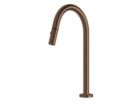 Sussex Pure Hob Sink Outlet with Pull Out Spray PVD Brushed Bronze (4 Star)