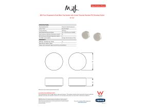 Specification Sheet - Milli Pure Progressive Dual Mixer Tap System with Linear Textured Handles PVD Brushed Nickel