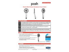 Installation Instructions - Posh Bristol MK2 Shower Handpiece Only (3 Star)