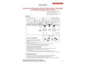 Installation Instructions - Sussex Pure Progressive Column Shower Mixer Tap System with Handshower Right Hand (3 Star)