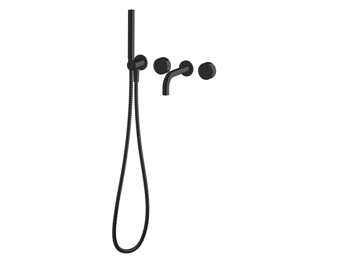 Hero - Sussex Pure Elemental Progressive Bath Mixer System with Handshower 160mm PVD Matte Black