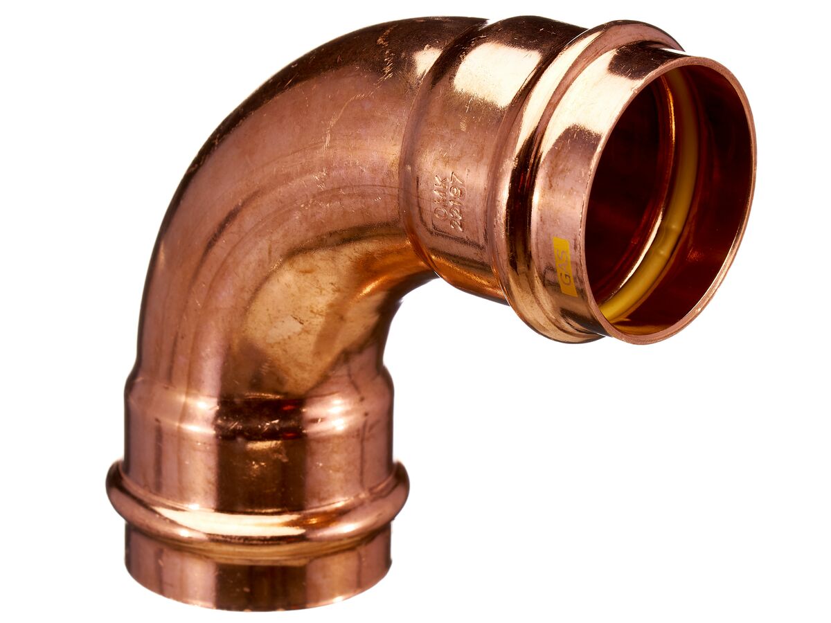 >B< Press Gas Elbow 90 Degree x 50mm