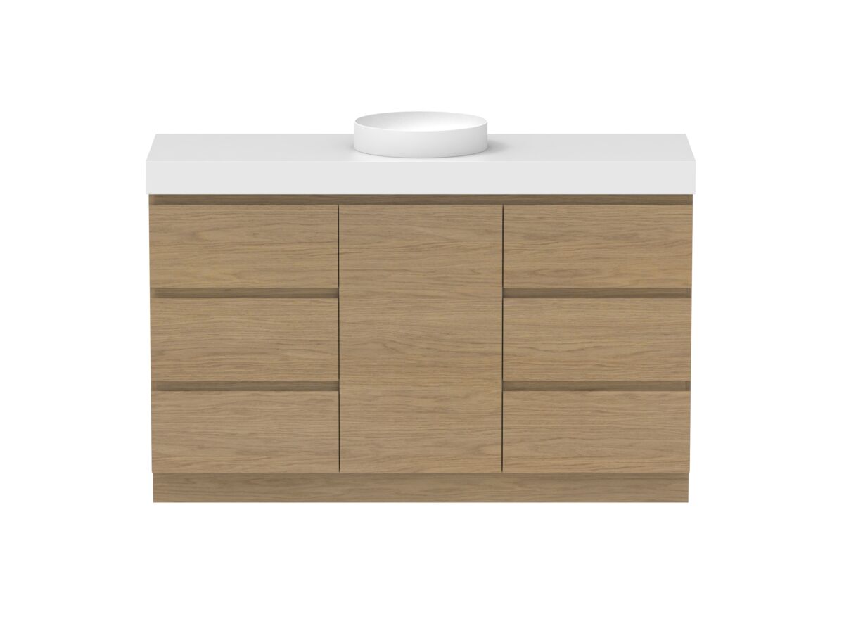Supporting Image - Posh Domaine Plus Hamper 1500 Floor Mounted Centre Bowl 90mm Top