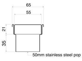 Veitch RX65 Shower Channel 1500mm (Swan)
