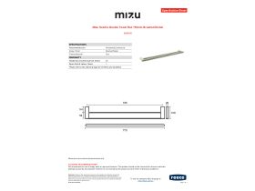 Specification Sheet - Mizu Soothe Double Towel Rail 750mm Brushed Nickel