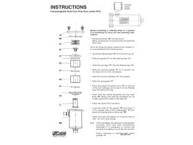 Installation Instructions - Castel 4410 Series Filter Drier Shell Assembly