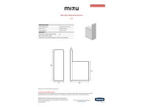 Specification Sheet - Mizu Bloc Robe Hook Chrome