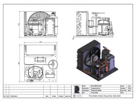 Tecumseh Condensing Unit 1/2hp R404A MHBP Aet4470ZHR