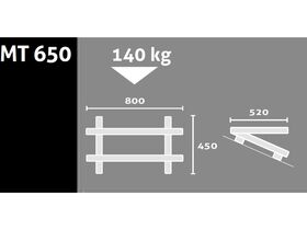 Rodigas Air Conditioner Roof Bracket 140Kg 520mm