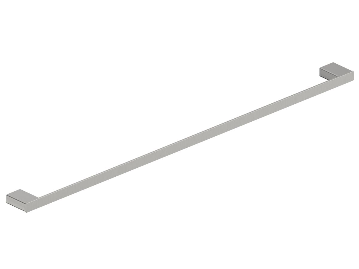 Hero - Mizu Bloc Single Towel Rail 900mm Brushed Nickel