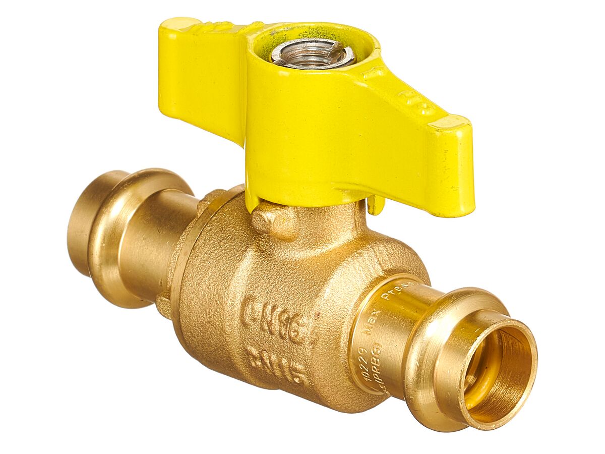 QT Ball Valve Gas Tee Handle Copper DN15 x DN15