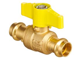 QT Ball Valve Gas Tee Handle Copper DN15 x DN15
