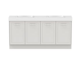 Hero - Kado Lux Ensuite All Door 1800mm Floor Mount Double Basin 90mm Top