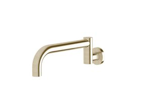Sussex Scala Bath Outlet Swivel Curved 250mm LUX PVD Brushed Platinum Gold