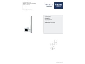 Technical Guide - GROHE Essentials Cube Accessories Spare Toilet Roll Holder