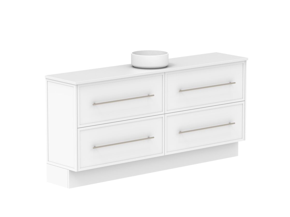 Supporting Image - Kado Lux Ensuite All Drawer Twin 1800mm Floor Mount Centre Basin 20mm Top Shaker