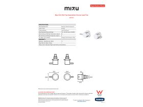 Specification Sheet - Mizu Drift Wall Top Assemblies Chrome Lead Free