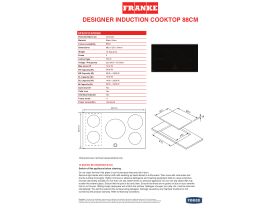 Technical Guide - Franke Designer Induction Cooktop 5 Zone 88cm Black