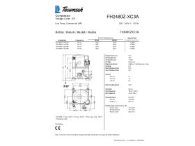 TECUMSEH COMPRESSOR 2HP R404 LBP FH2480Z-XC