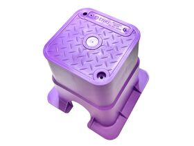 Enki Square Valve Box Reclaimed Water 150mm