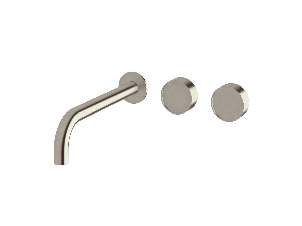 Hero - Sussex Pure Elemental Wall Bath Hostess System 250mm PVD Brushed Nickel