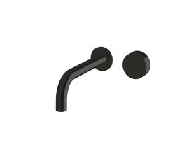 Hero - Sussex Pure Elemental Progressive Wall Basin Mixer System 200mm PVD Matte Black (3 Star) Lead Free