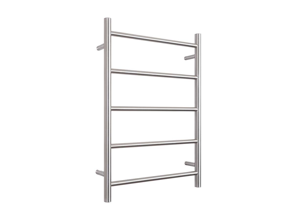 Mizu Drift MK2 550 x 800mm Heated Towel Rail Low Voltage 24V Brushed Stainless Steel