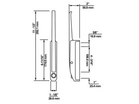 Kason Lockable Latch with Strike K171C04