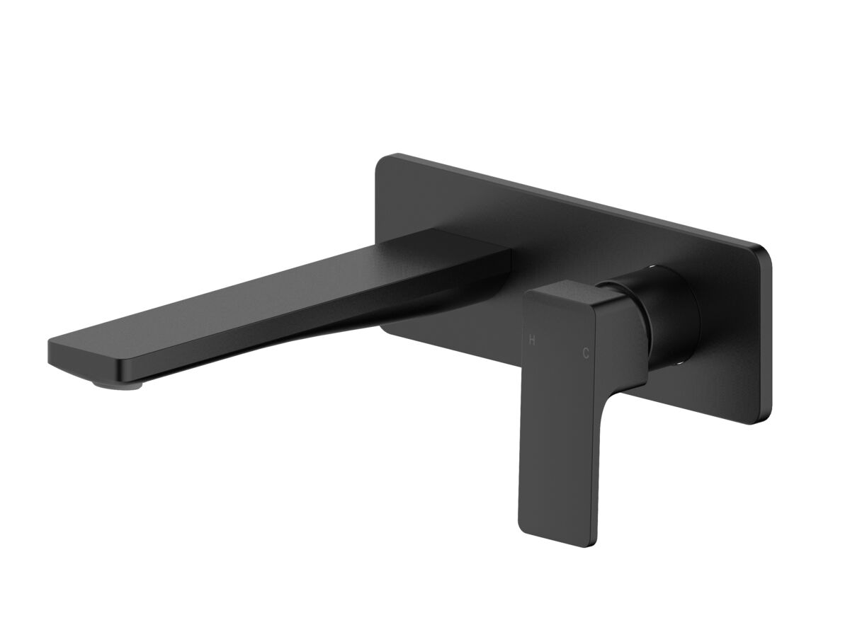 Hero - Mizu Bloc Wall Basin Bath Mixer Set Matte Black (6 Star) Lead Free