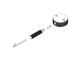 Hero - Milli Etch Basin Mixer Handle Assembly Brushed Nickel